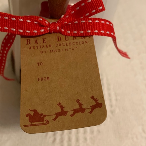 RAE DUNN Artisan Collection Santa Hot Beverage Mug With Wooden Spoon & Coaster - Picture 7 of 7